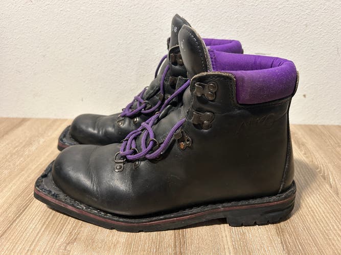 Vintage Alico Leather 3 Pin Telemark Ski Boots Mens 12 Backcountry 75mm Italy