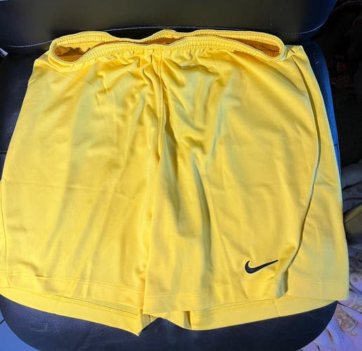 Tour Yellow Large Men's Nike Shorts (New w/tags) and Tour Yellow Medium Men’s Nike socks, new w/tags