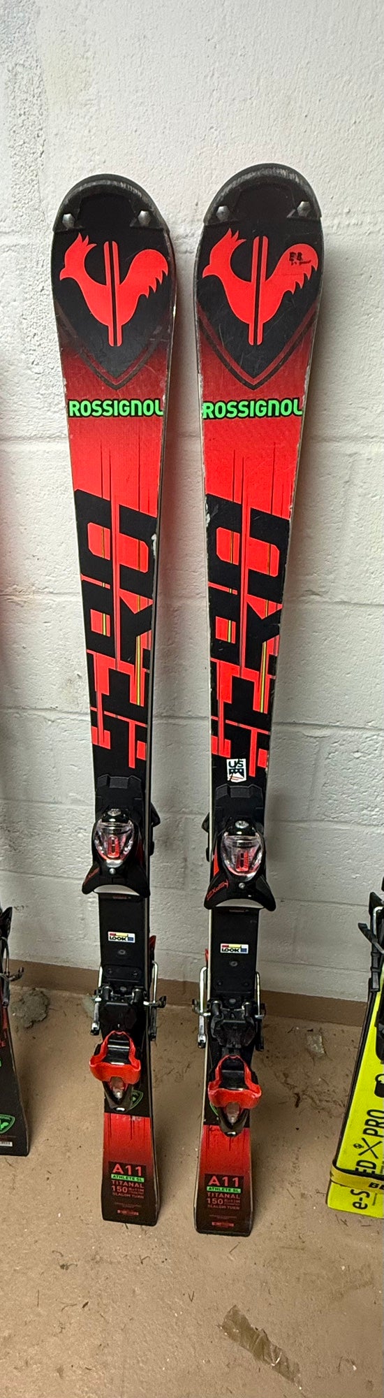 Rossignol Hero Athlete SL 142 cm Racing Skis Max Din 10 (Used
