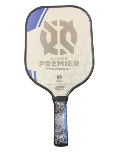 Used Onix EVOKE PREMIER Pickleball Racquet White 10299-S000315158