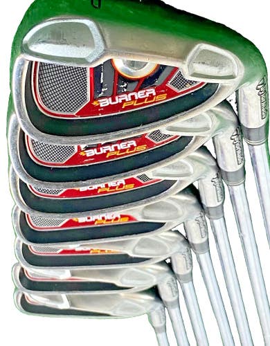 Taylormade Burner Plus Iron Set 4-PW RH 85g Regular Steel 5i 38.25" New Grips