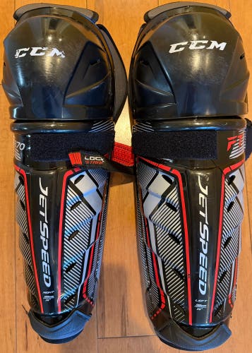 CCM Jetspeed FT370 Senior Shin Guards 14" (Used)