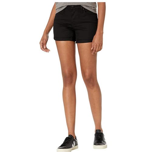 Levi's Original Red Tab Mid Length Shorts Womens 29 Black Denim Cotton GBO4499