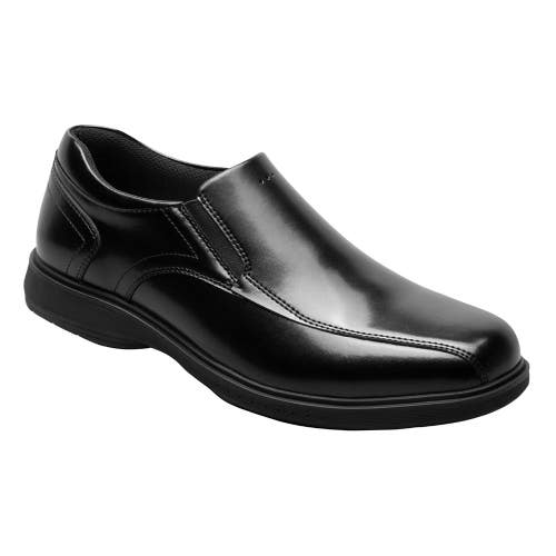 Nunn Bush Kore Pro Dress Shoes Men 11 4E Black Leather Bike Toe Slip On ZOGG4114