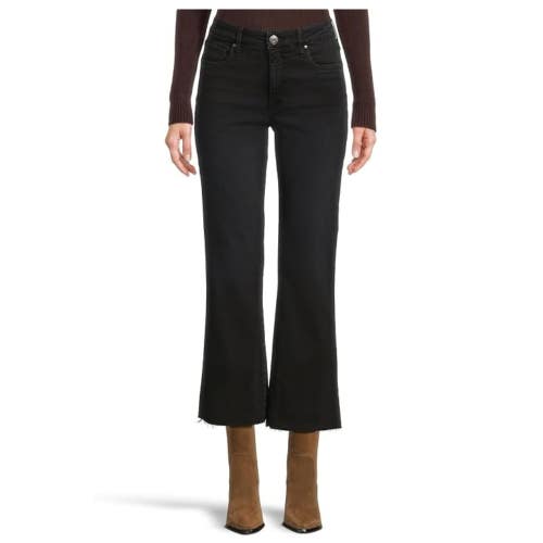 KUT from the Kloth Kelsey Hi Rise Fab Ab Ankle Flare Jeans Women 6 Black GBO4494