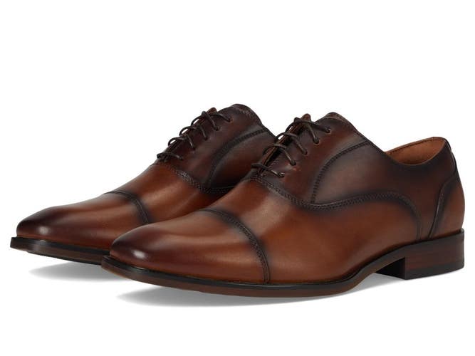 Florsheim Sorrento 14447-229 Oxford Mens 10.5 Brown Cap Toe Dress Shoes ZOGG4163