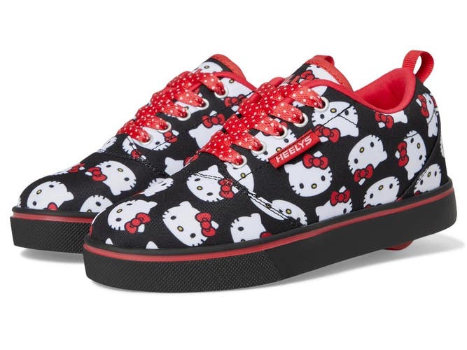 Heelys Hello Kitty Pro 20 HE02855003 Kids Black Red Canvas Wheel Shoes ZOGG4122