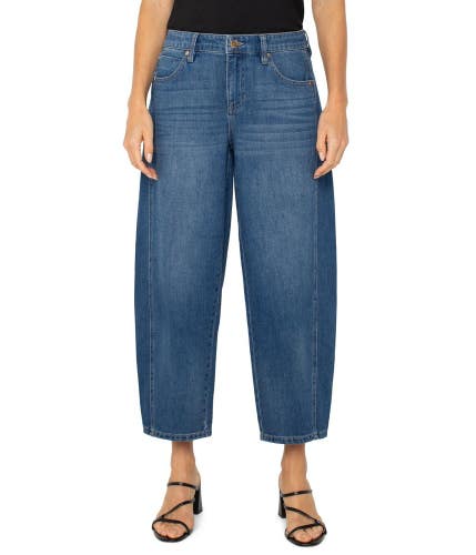 Liverpool Los Angeles Barrel Jeans Women's 10X30 Hartzell Denim Mid Rise DAC254