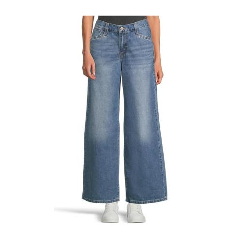 Levi's 94 Baggy Wide Leg Jeans Womens 30 Blue Denim Cotton Relaxed Fit GBO4507