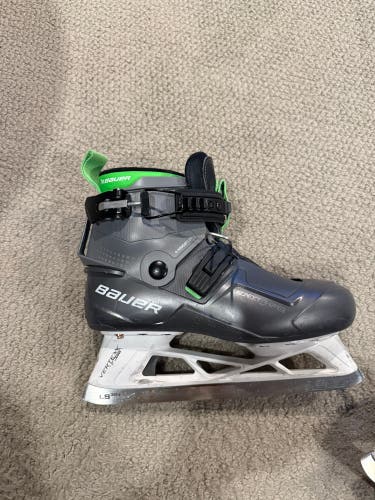 2022 Bauer Konekt HF2 1 Hockey Goalie Skates Regular Width Size 5.5 (Used) and extra blades.