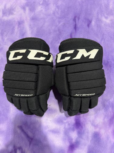 Black Junior CCM JetSpeed FT455 Gloves 11" (Used)