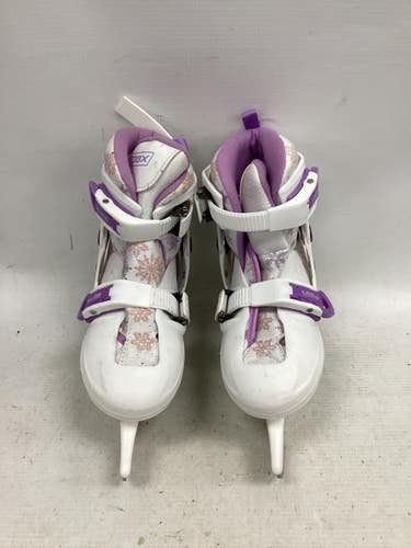 Used DBX ADJUSTABLE Y10-Y13 SOFT SKATES Girls Softboot Skate White Adjustable 11851-S000053933