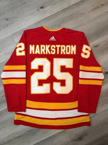 Jacob Markstrom Flames Adidas Authentic Jersey - 52