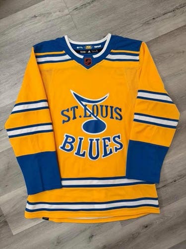 St. Louis Blues Reverse Retro Adidas Authentic Jersey Blank - 46