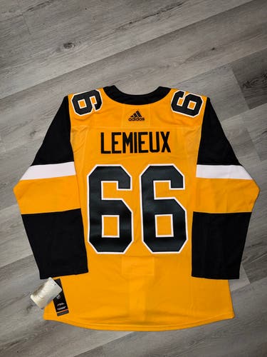 Mario Lemieux Penguins Adidas Authentic Jersey - 46
