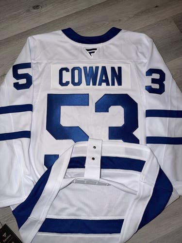 Easton Cowan Maple Leafs Fanatics Premium Away Jersey - 52