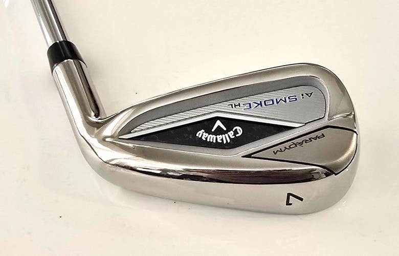 EXCELLENT! Callaway Ai Smoke HL 7 Iron / 1/2" Shorter / Elevate Regular Steel Sh