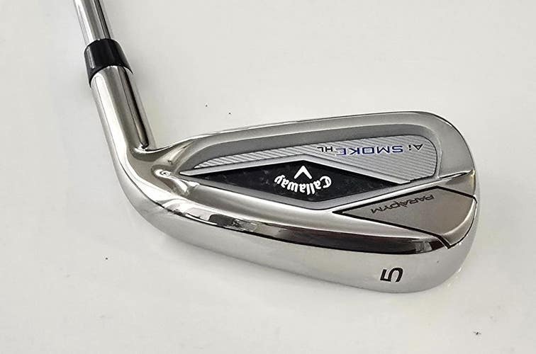 EXCELLENT! Callaway Ai Smoke HL 5 Iron / 1/2" Shorter / Elevate Steel Regular Fl