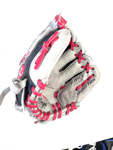 Used Rawlings TROUT BB/SB Glove RH Throw Grey 9 1/2" 11860-S000317173