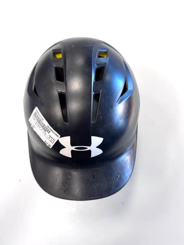 Used Under Armour 5 7/8 - 6 3/4 UA CHARGE Batting Helmet No Mask Black One Size 11860-S000317140