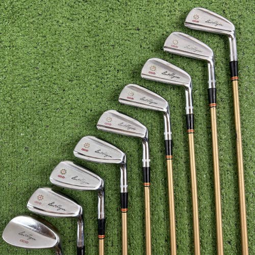 READ Ben Hogan Apex Grind Iron Set 3-PW SW Apex Gold Graphite 4 Stiff Flex