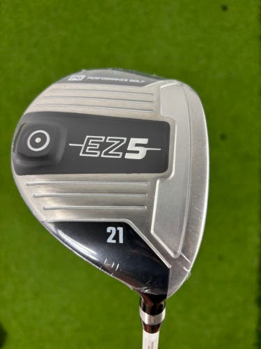 Performance Golf EZ5 21° Fairway Wood 5 Wood 70g Stiff RH + Headcover