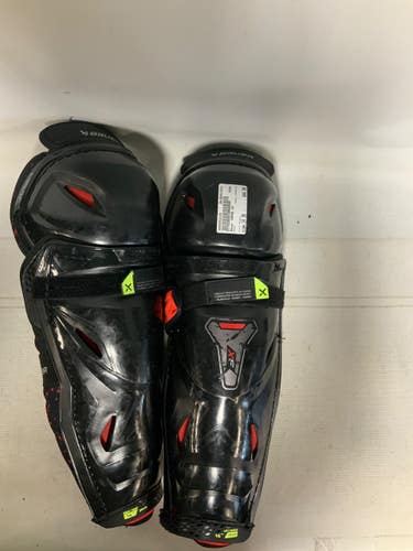 Used Bauer VAPOR 3X Intermediate Shin Guards Black 14" 11823-S000042415