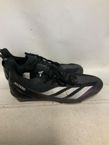 Used Adidas ADIZERO Adult FB Cleats Black Senior 12 11823-S000042411