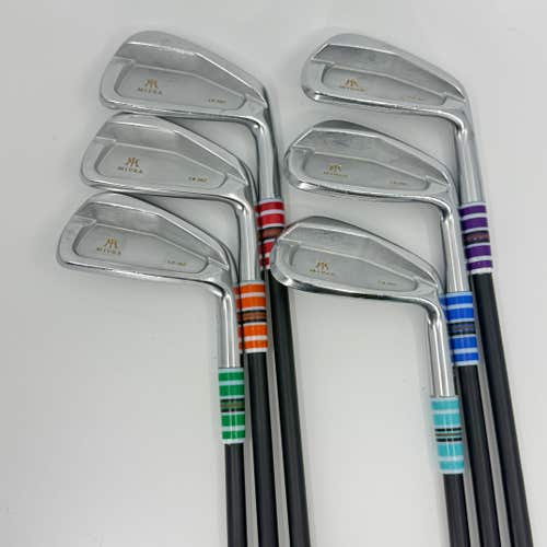 Miura CB-302 5-PW Iron Set RH KBS Tour Custom Series Stiff 6 Clubs Used Golf