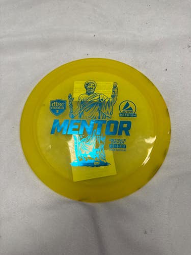 Used Discmania ACTIVE PREMIUM MENTOR Disc Golf Driver Yellow 11490-S000278340