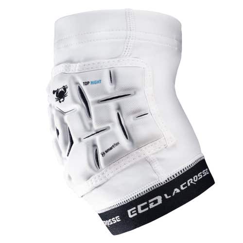 (New) ECD Lacrosse Echo Elbow Pads Youth Medium White SmartFlex