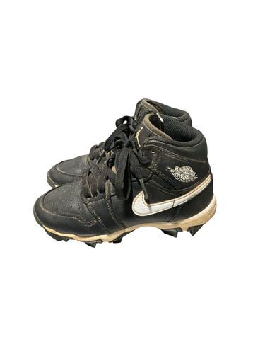 Used Nike AIR JORDAN HIGH TOP BB/SB Cleats Black Youth 13.0 11834-S000058187