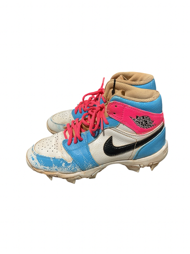 Used Nike AIR JORDAN HIGH TOP CLEATS BB/SB Cleats Pink Junior 03 11834-S000058185