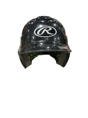 Used Rawlings 6.5-7.5 BLK HELMET Batting Helmet No Mask Black One Size 11834-S000058170