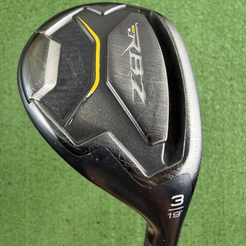 Taylormade RBZ Stage 2 Black 3 Hybrid 19 3H RocketFuel 65g Stiff Flex