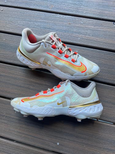Nike Alpha Huarache Elite 4 Low Playoff FD2745-161 Metal Baseball Cleats 11.5