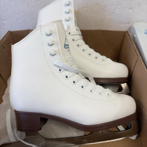 Brand New Junior Size 2 Jackson Glacier 120 White Figure Ice Skates