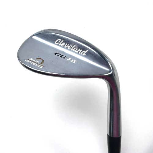 Cleveland CG15 Satin Chrome Lob Wedge LW 58* 12 Bounce Traction Wedge Steel RH