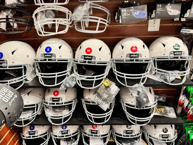 (NEW) White Youth Small Schutt Vengeance A11 Football Helmet w/ facemask attached