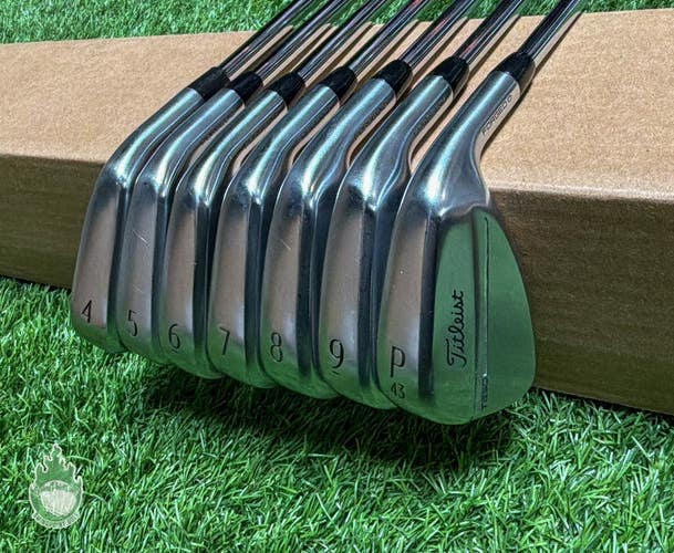 Used Titleist T250 4G Forged Irons 4-PW AMT Black Stiff Flex Steel Golf Club