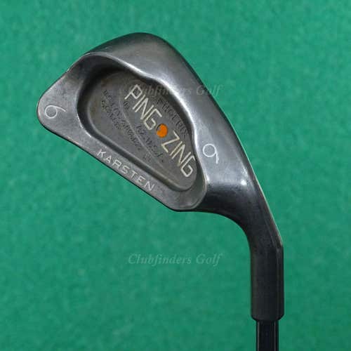 Ping Zing Stainless Orange Dot Single 6 Iron Karsten JZ Steel Stiff
