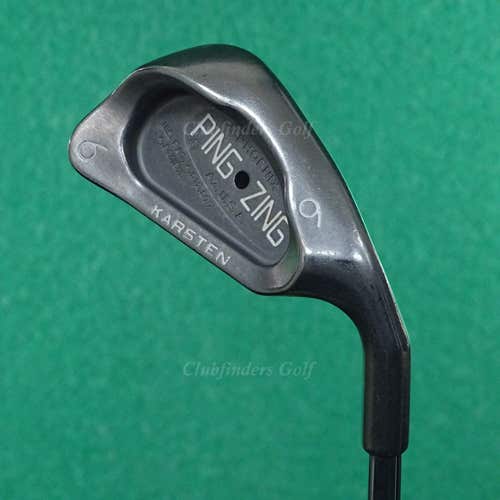 Ping Zing Stainless Black Dot Single 6 Iron Karsten JZ Steel Stiff
