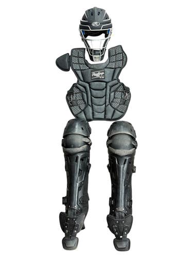 Used Rawlings MACH Catchers Chest Protector Black And Grey Intermed 11835-S000211077
