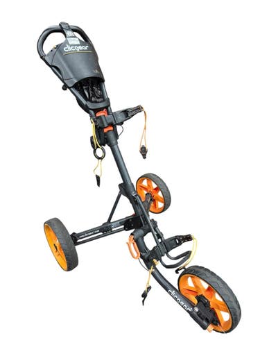 Used Clicgear 3.5 Golf Cart Black And Orange 3 Wheel 11835-S000213636