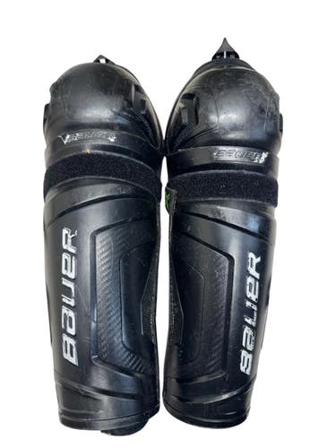 Used Bauer X Youth Shin Guards Black 11" 11835-S000213161