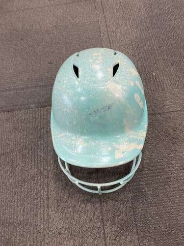 Used Easton BATTING HELMET Batting Helmet w/Mask Royal Blue MD 11614-S000245781