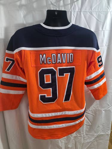 Youth Edmonton Oilers jersey — Connor McDavid #97. Official NHL Licensed Replica