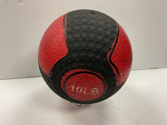 Used AMERICAN BARBELL 10 LB Medicine Ball Red 10 lb 11855-S000211475