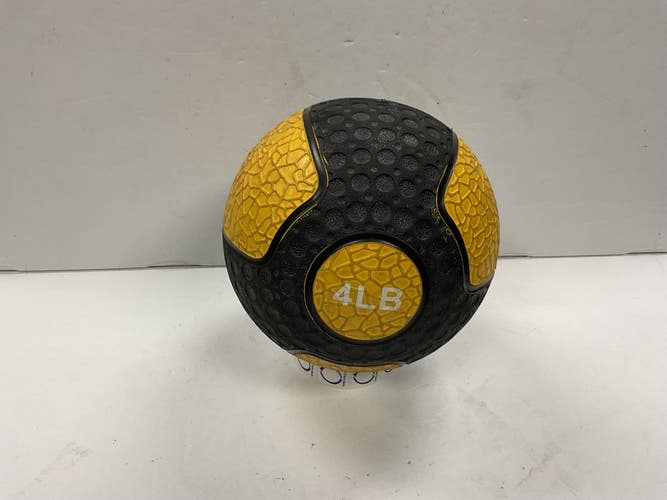 Used AMERICAN BARBELL 4 LB Medicine Ball Gold 4 lb 11855-S000211476