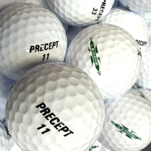 12 Premium AAA White Precept Laddie Extreme Used/ Recycled Golf Balls